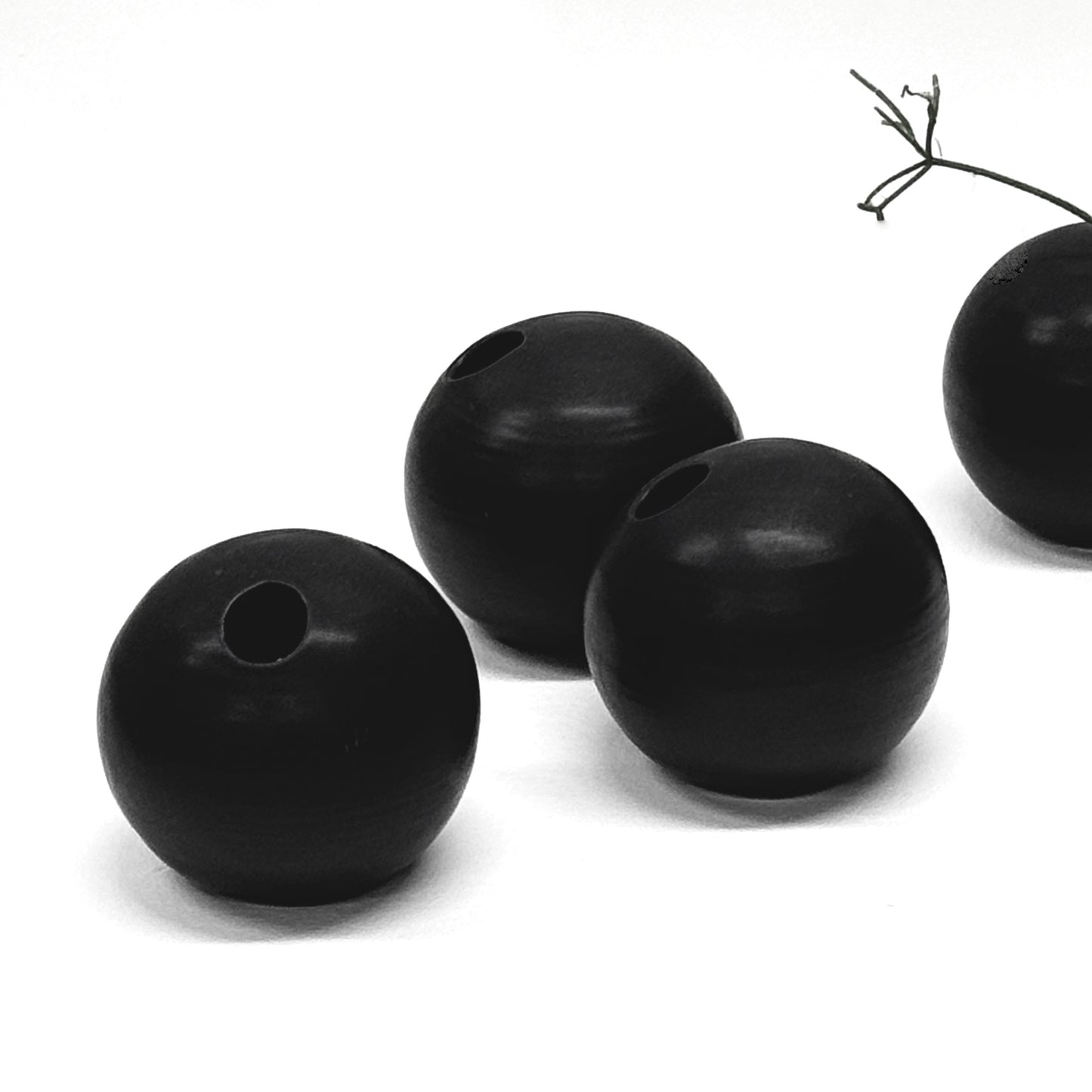 Black Sphere Bud Vase