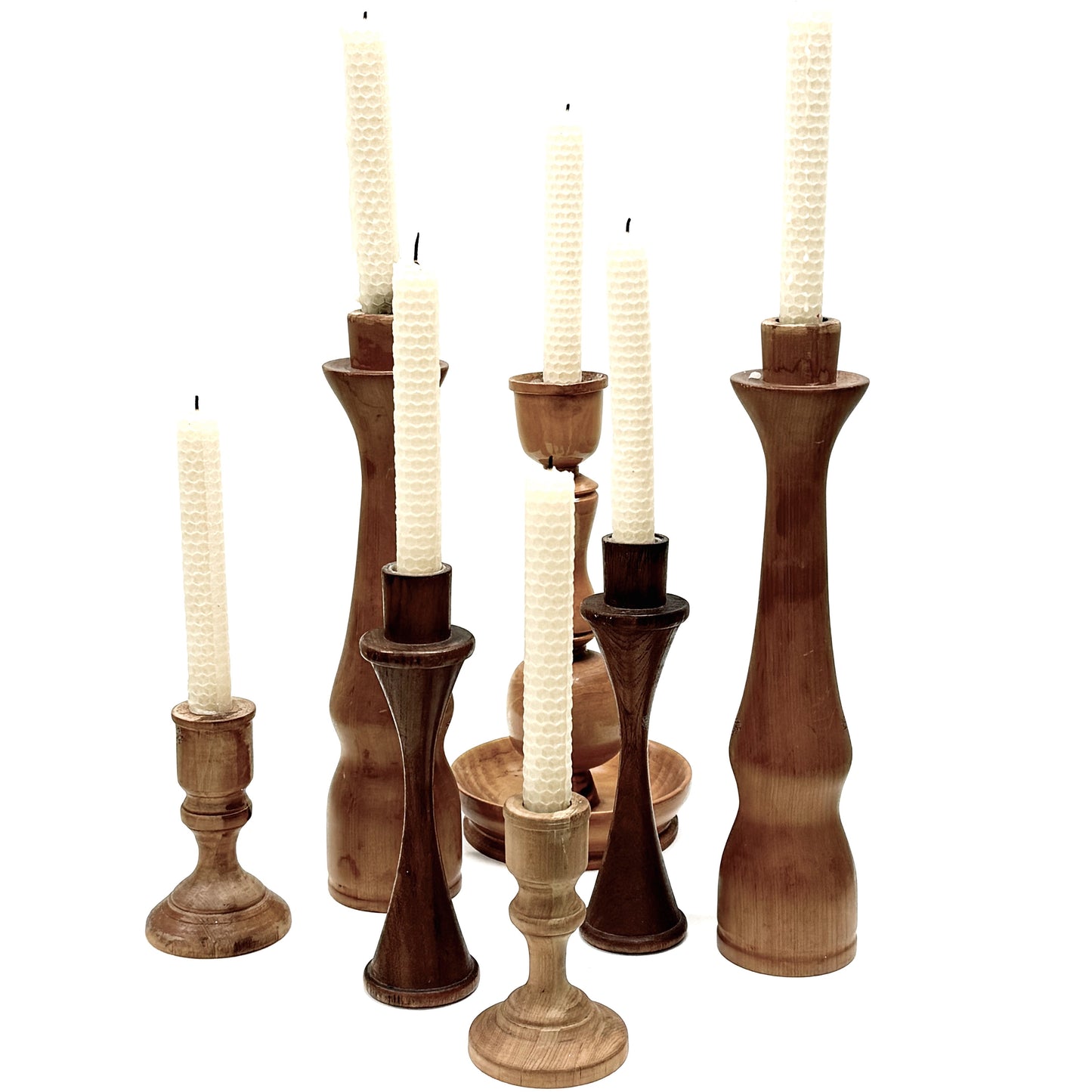 Group of Vintage & Danish Candlesticks