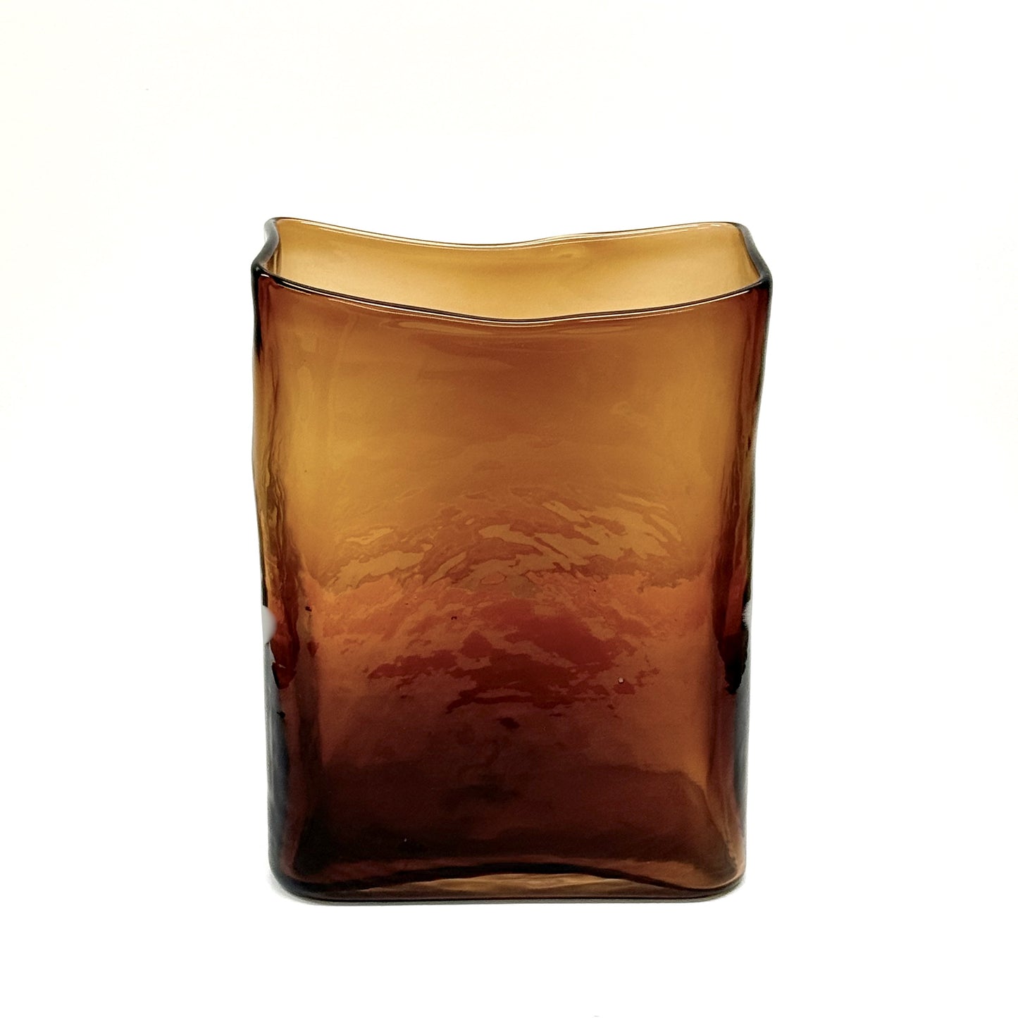 Handcast Glass Block Vase
