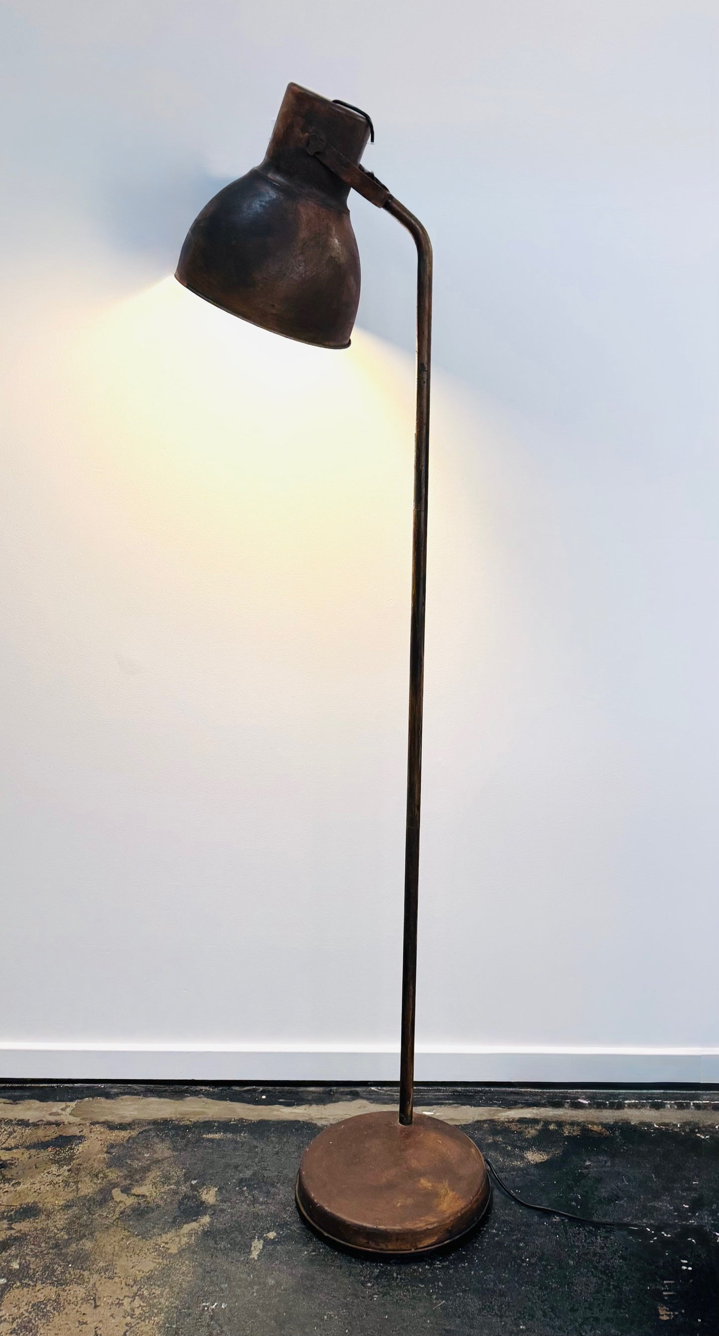 Hand Painted & Oxidised Reclaimed Lamp