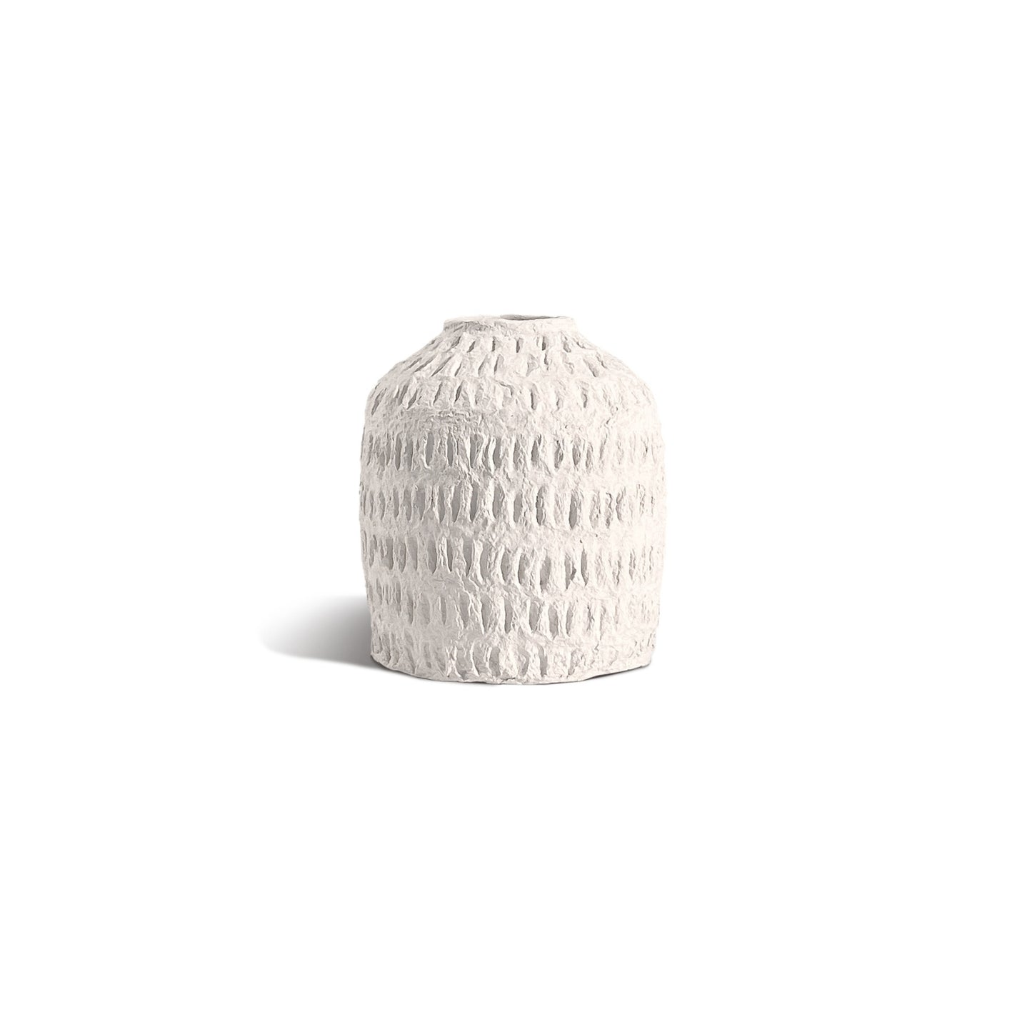 Cotton Stone Vase - Small Jar