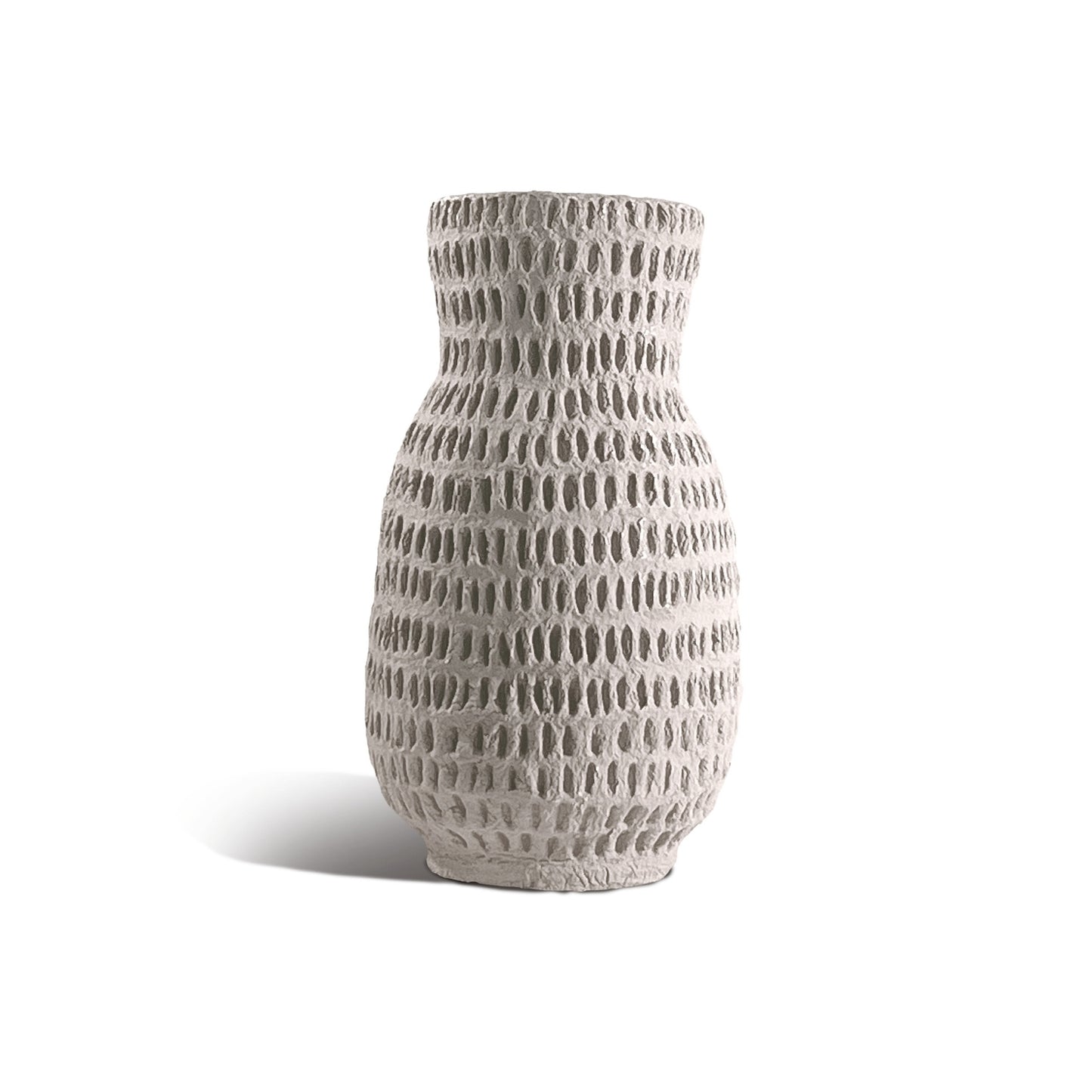 Cotton Stone Vase - Long Stem