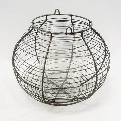 Wire Basket Vase (Inc. Glass)