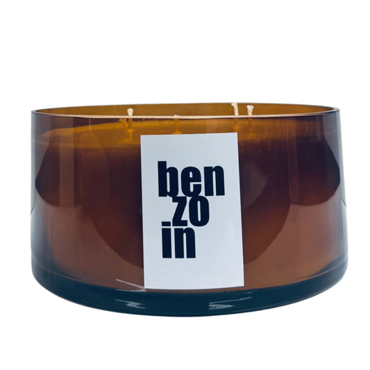 Benzoin 2kg Amber Glass Candle