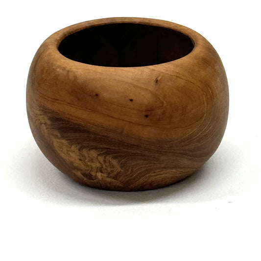 Carved Wooden Trinket Bowl