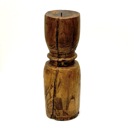 Handcarved Chunky Timber Candlestick