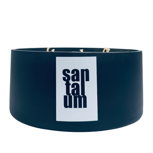 Santalum 2kg Matte Black Candle