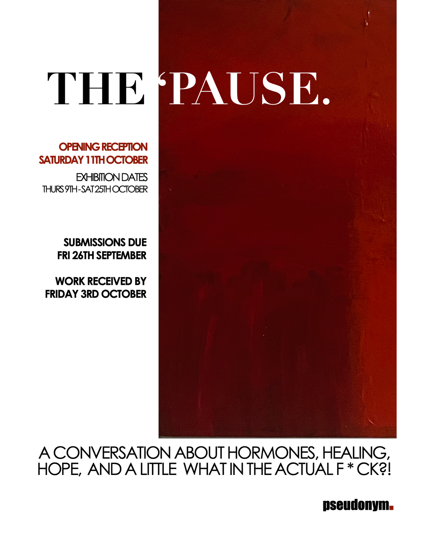 'The 'Pause'  Submission Fee