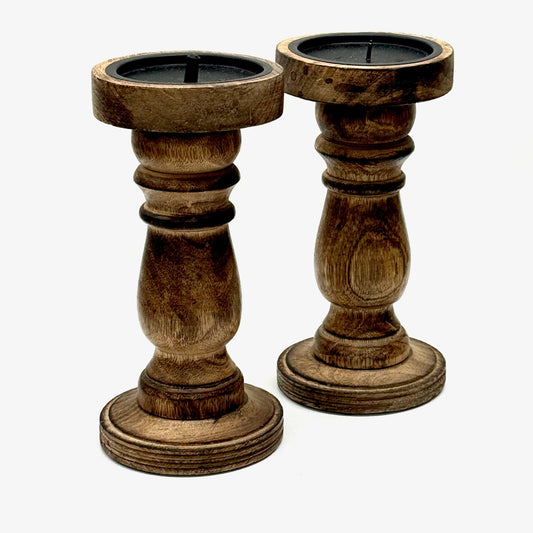 Wooden Candlesticks (Classic)